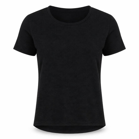 Vera Moda Womens Black  Polyester Basic Blouse Size M Round Neck