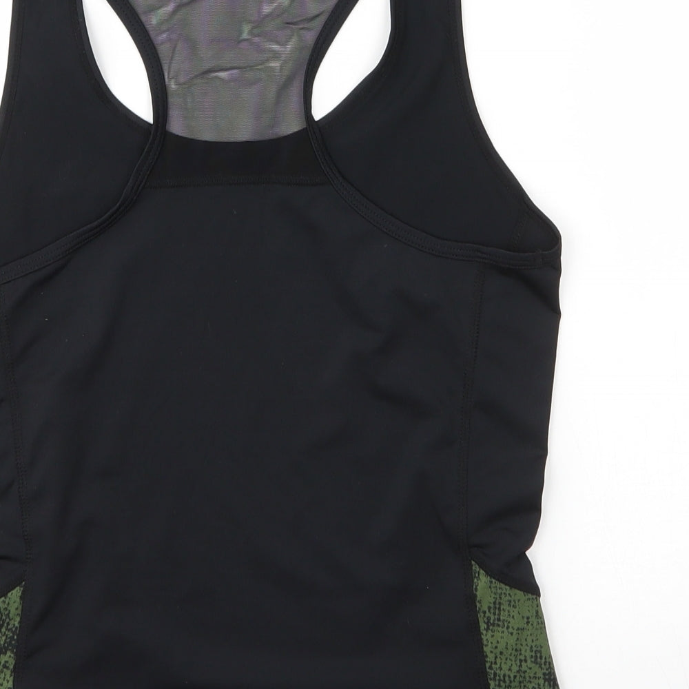 USA Pro Girls Black  Polyester Basic Tank Size 11 Years Round Neck