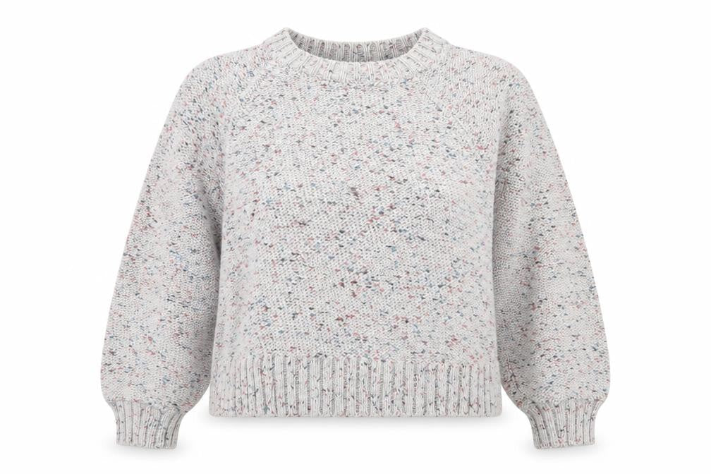 Gormon Womens Grey Round Neck  Cotton Pullover Jumper Size 10