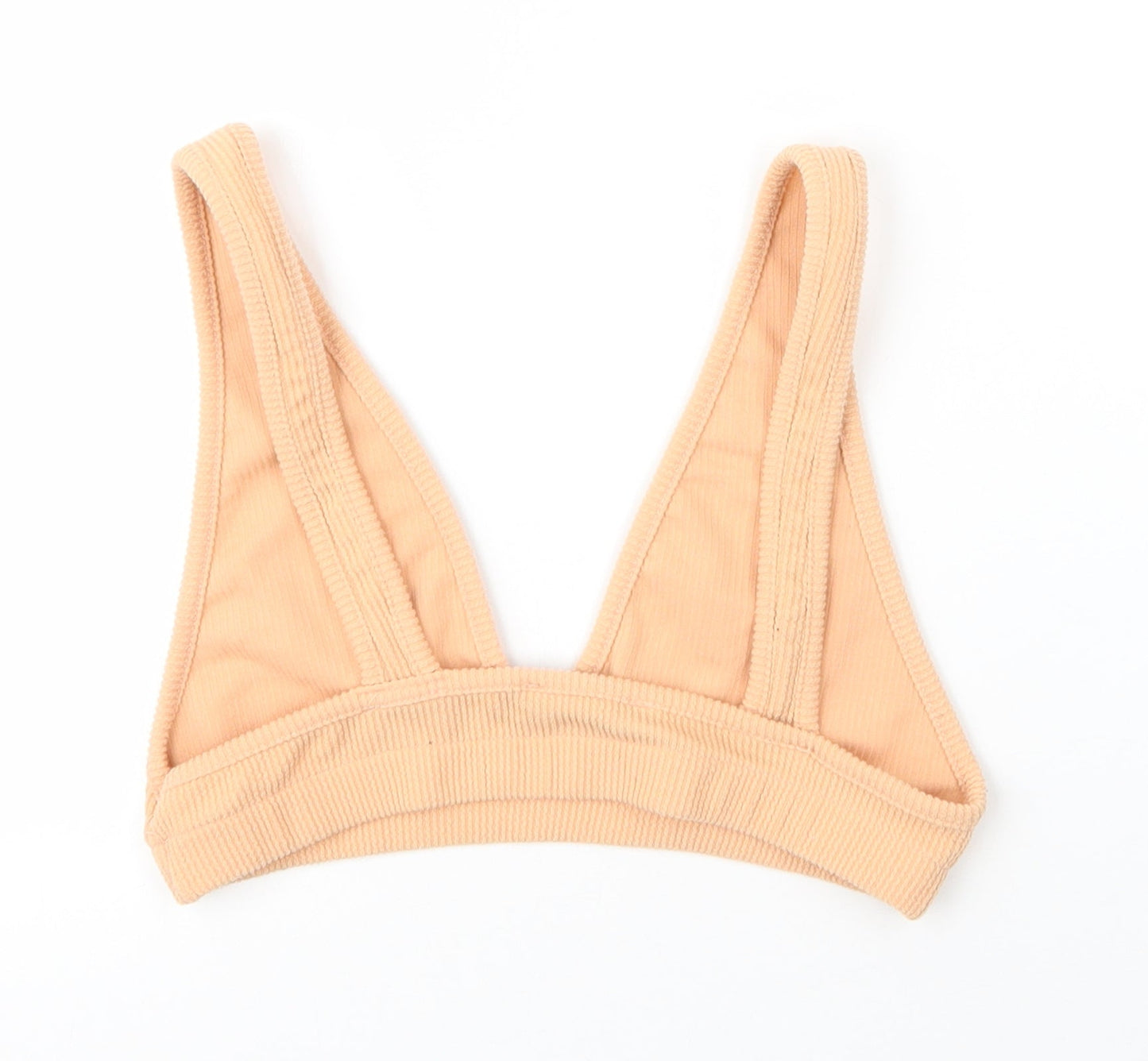 Missguided Womens Pink  Cotton Cropped Tank Size 12 V-Neck