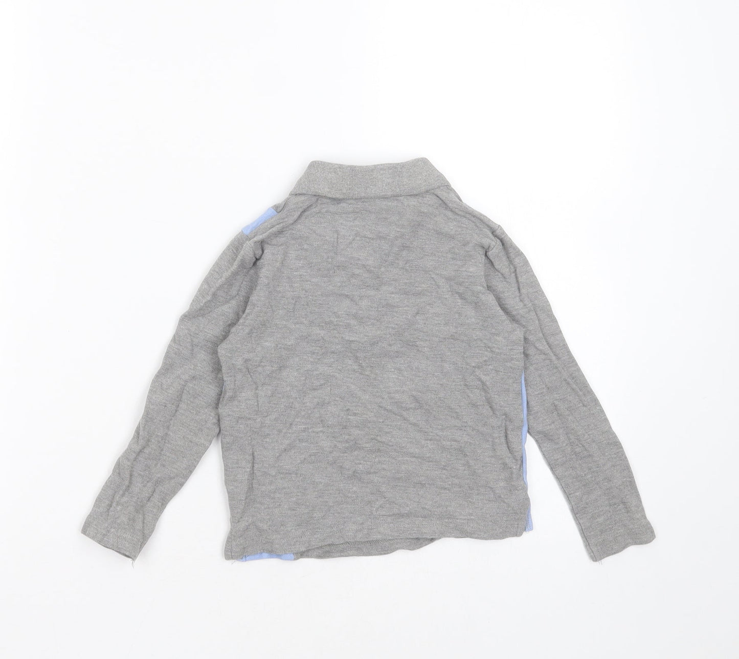 Very Boys Grey  Cotton Basic Polo Size 3-4 Years Collared