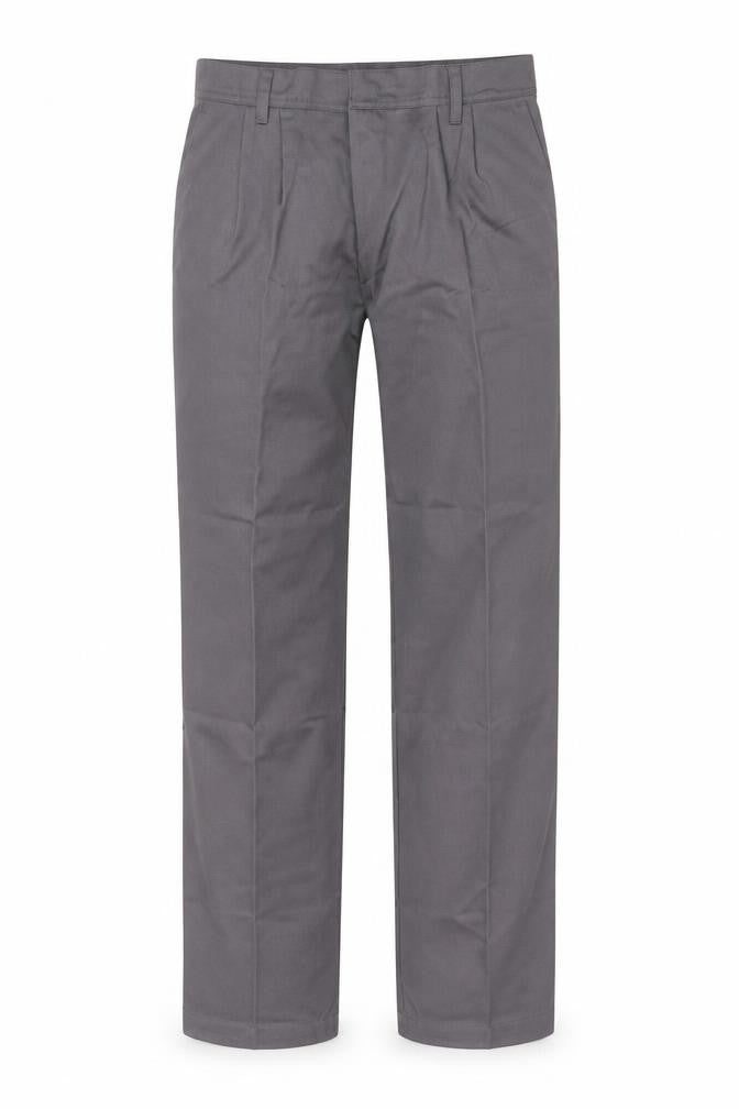 ashdan Mens Grey  Polyester Trousers  Size 30 in L31 in Regular Zip