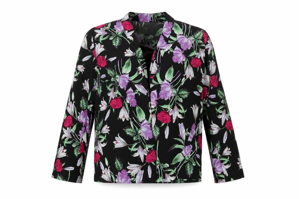 ASOS Womens Black Floral  Jacket  Size 10