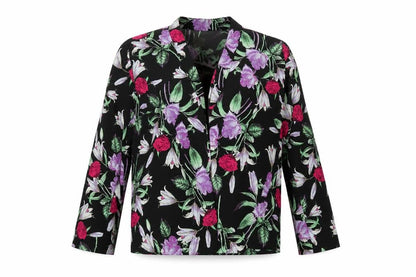 ASOS Womens Black Floral  Jacket  Size 10