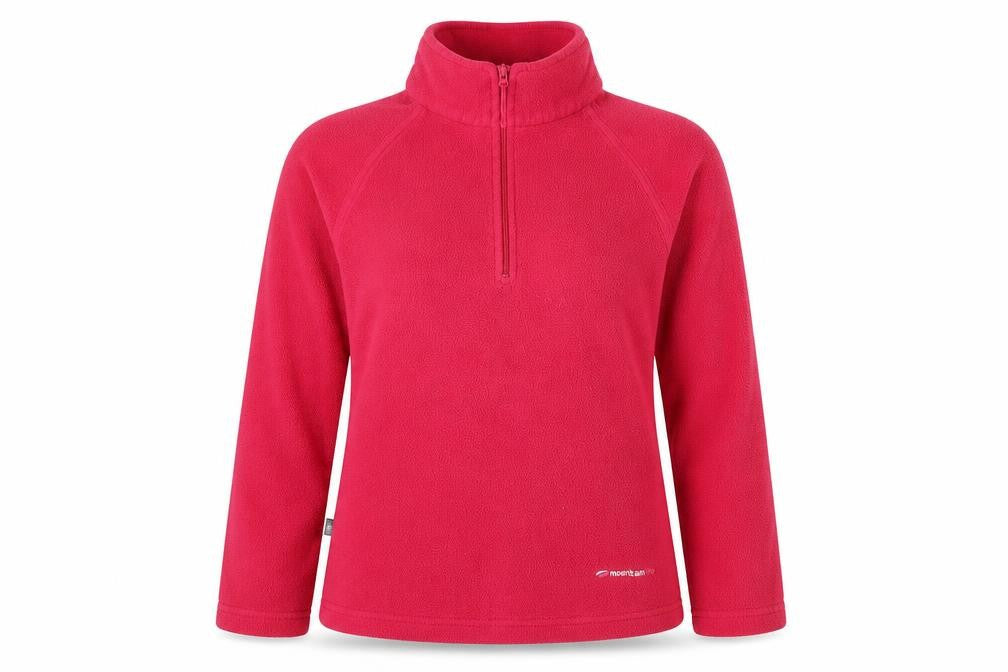 Mountain Life Womens Pink  Polyester Henley Sweatshirt Size 12