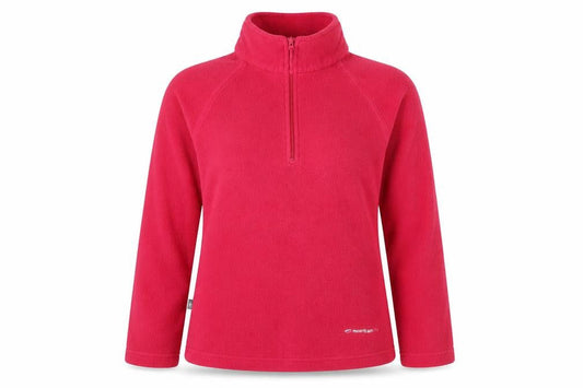 Mountain Life Womens Pink  Polyester Henley Sweatshirt Size 12