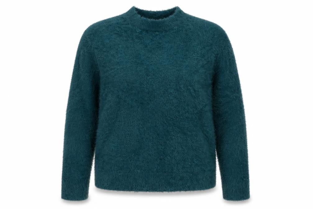 Primark Womens Blue Round Neck  Nylon Pullover Jumper Size S