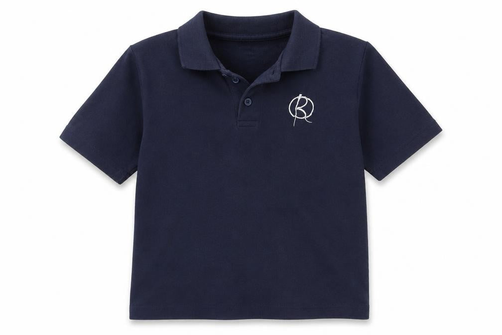 Zeco Boys Blue  Polyester Basic Polo Size 11 Years Collared Pullover