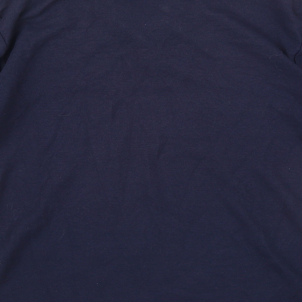 Zeco Boys Blue  Polyester Basic Polo Size 11 Years Collared Pullover