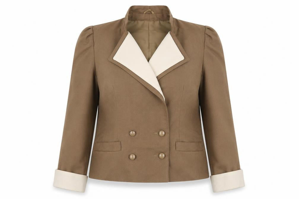 Premier Collection Womens Brown   Jacket  Size 10  Button