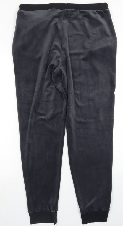 Preloved Avenue Womens Grey  Polyester Jogger Trousers Size M L28 in Regular Drawstring - Back