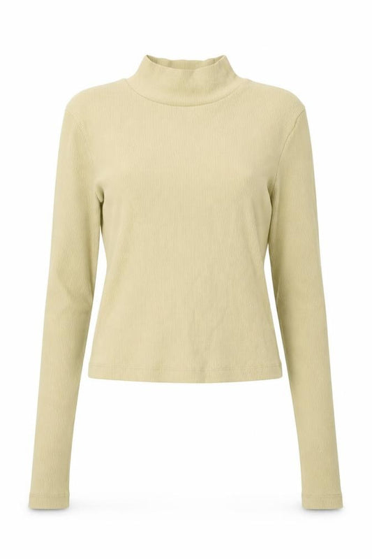 PRETTYLITTLETHING Womens Yellow  Polyester Pullover Sweatshirt Size 10  Pullover - Cropped
