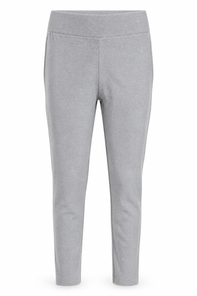 Threadbare Womens Grey  Cotton Capri Trousers Size 12 L28 in Regular