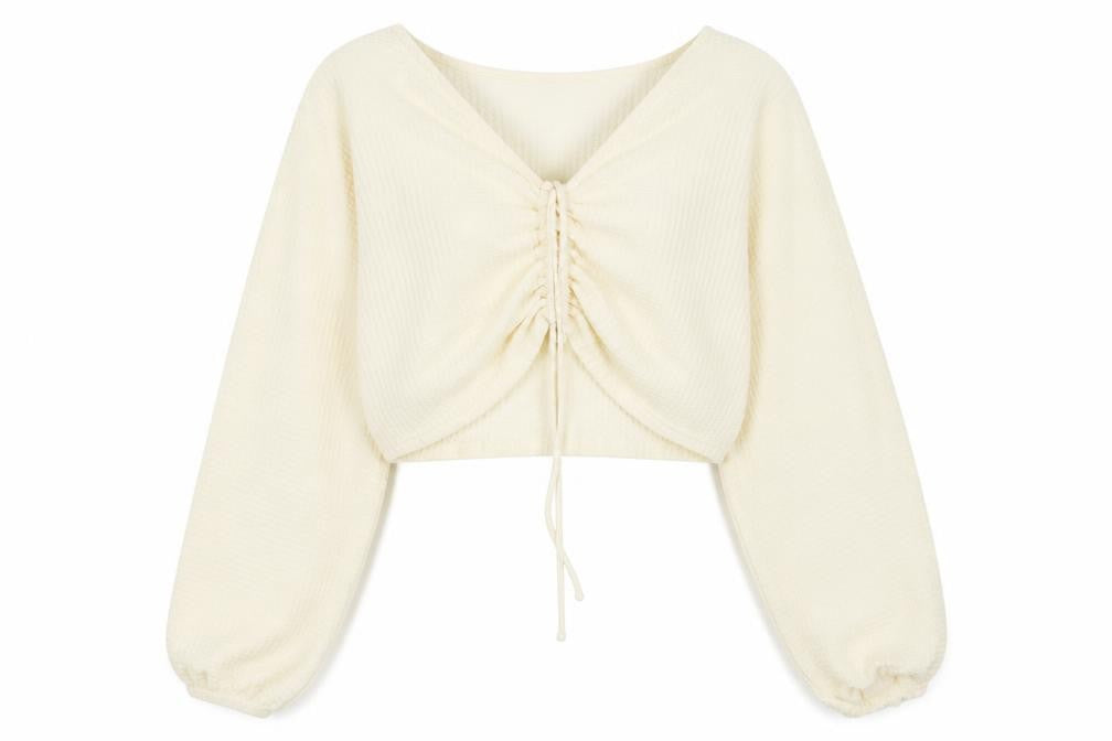 Preworn Womens White  Polyester Pullover Sweatshirt Size M  Pullover
