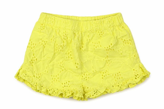 Nutmeg Girls Yellow Argyle/Diamond Cotton Shorts Outfit/Set Size 0-3 Months