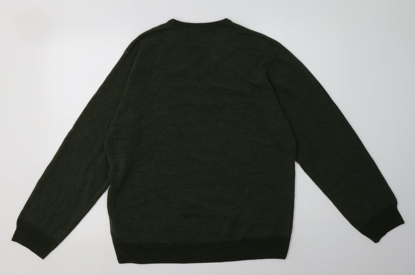 Marks and Spencer Mens Green  Acrylic Pullover Sweatshirt Size L