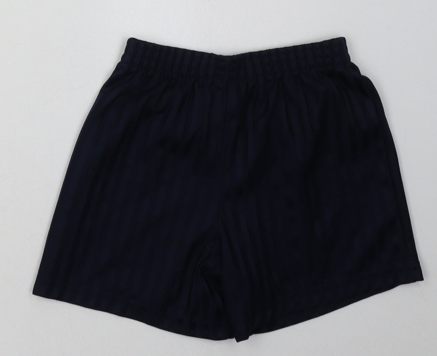 geaorg Boys Blue Striped Polyester Sweat Shorts Size 6-7 Years  Regular  - School Wear