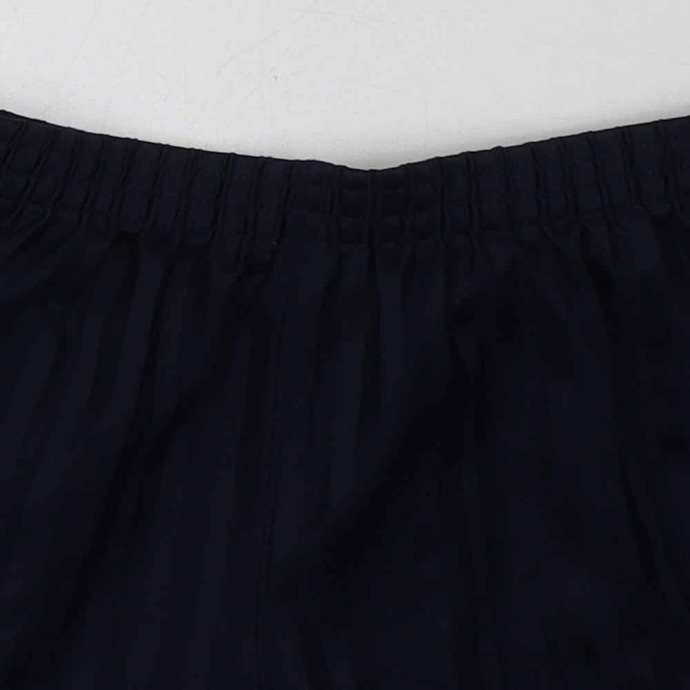 geaorg Boys Blue Striped Polyester Sweat Shorts Size 6-7 Years  Regular  - School Wear