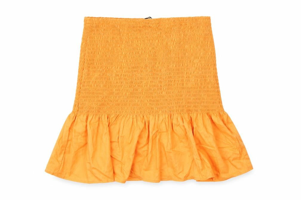H&M Womens Orange  Cotton Basic Blouse Size XS Off the Shoulder