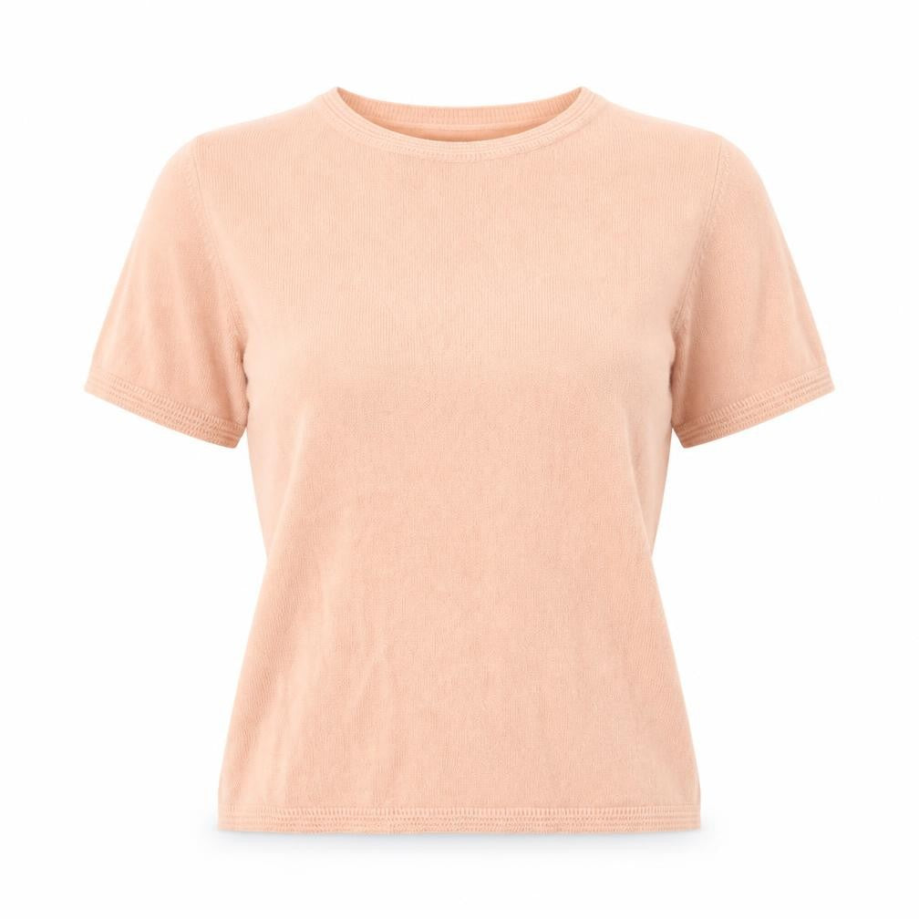 Marks & Spencer Womens Pink  Acrylic Basic Blouse Size 6 Round Neck