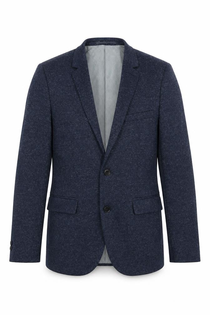 Burton Mens Blue  Polyester Jacket Suit Jacket Size S