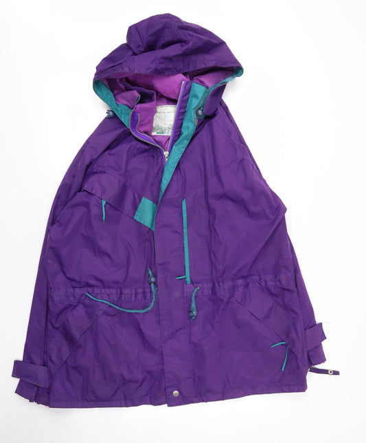 Preworn Mens Purple   Parka Coat Size S  Zip
