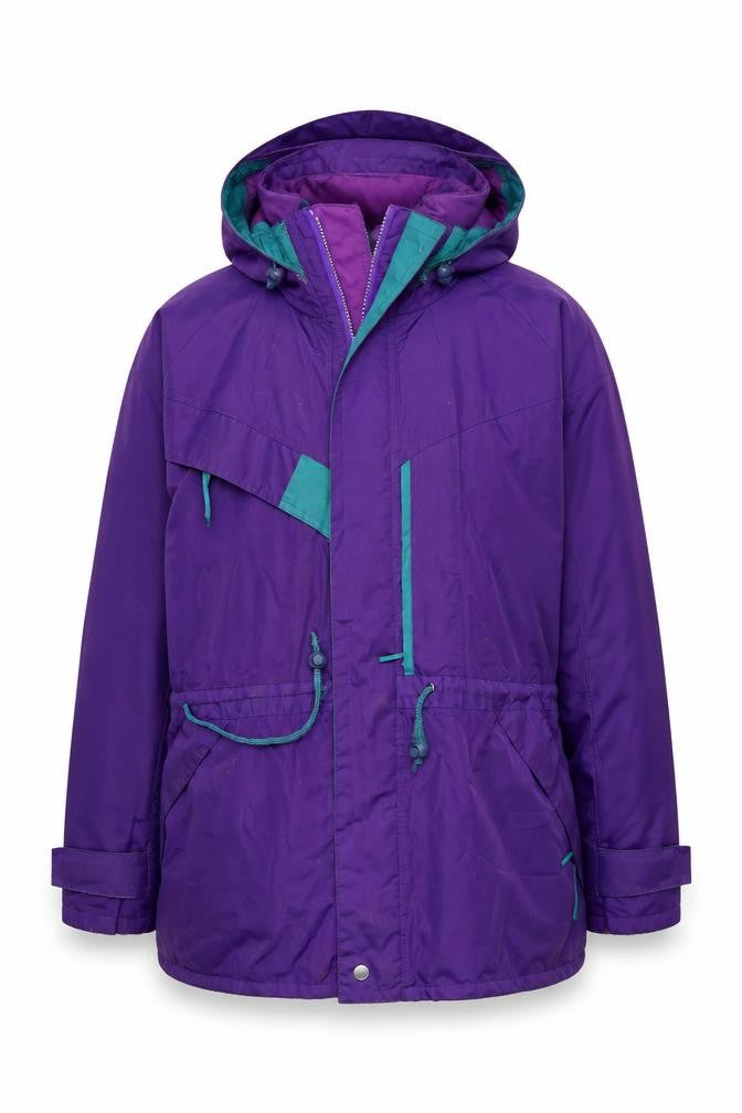 Preworn Mens Purple   Parka Coat Size S  Zip