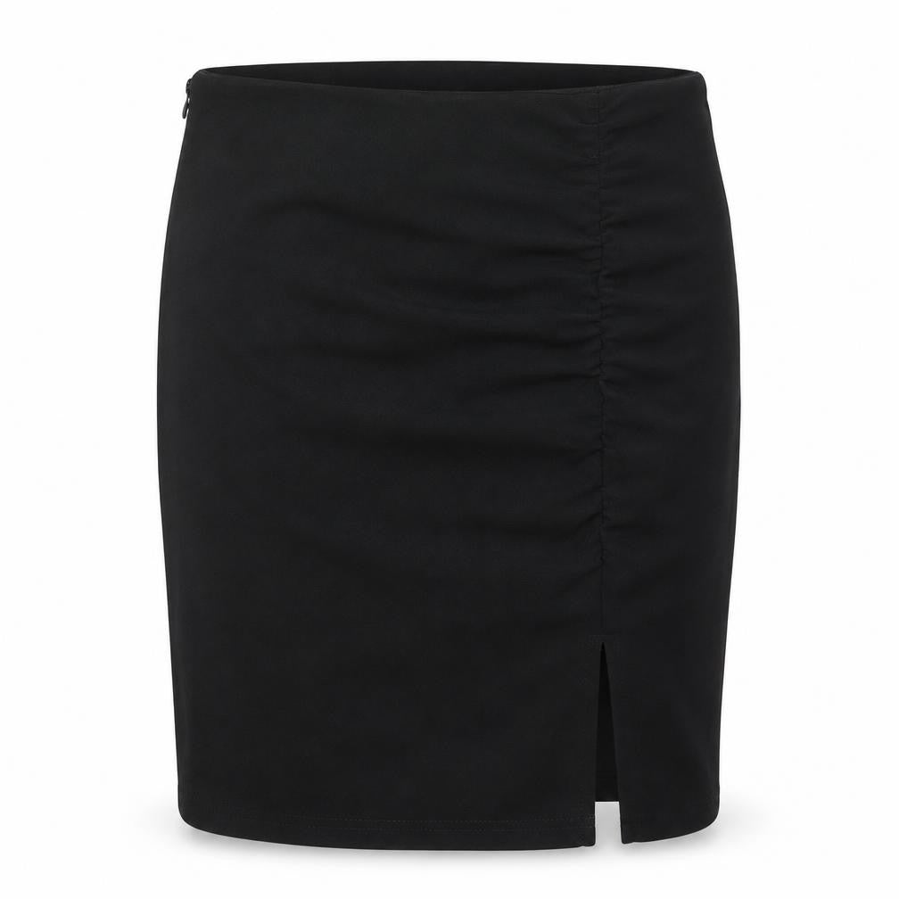 SheIn Womens Black  Polyester Straight & Pencil Skirt Size M   Zip