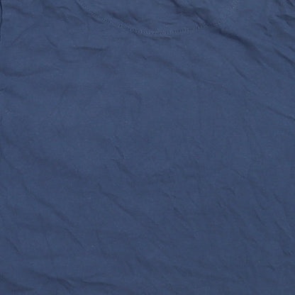 U.S. Polo Assn. Boys Blue  Cotton Basic T-Shirt Size 3-4 Years Round Neck
