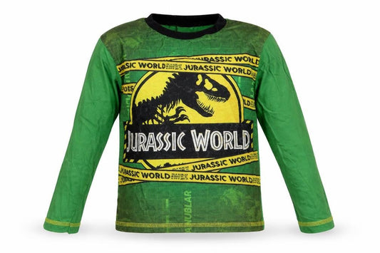 Preworn Boys Green Solid Cotton  Pyjama Top Size 5-6 Years   - Jurassic World