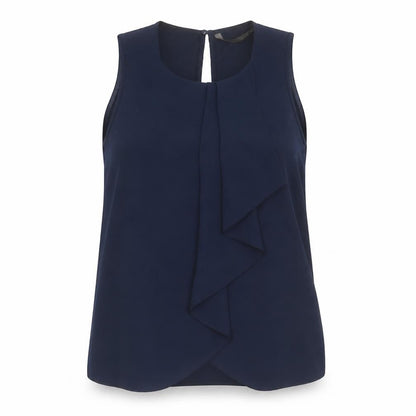 Zara Womens Blue  Polyester Basic Blouse Size S Round Neck