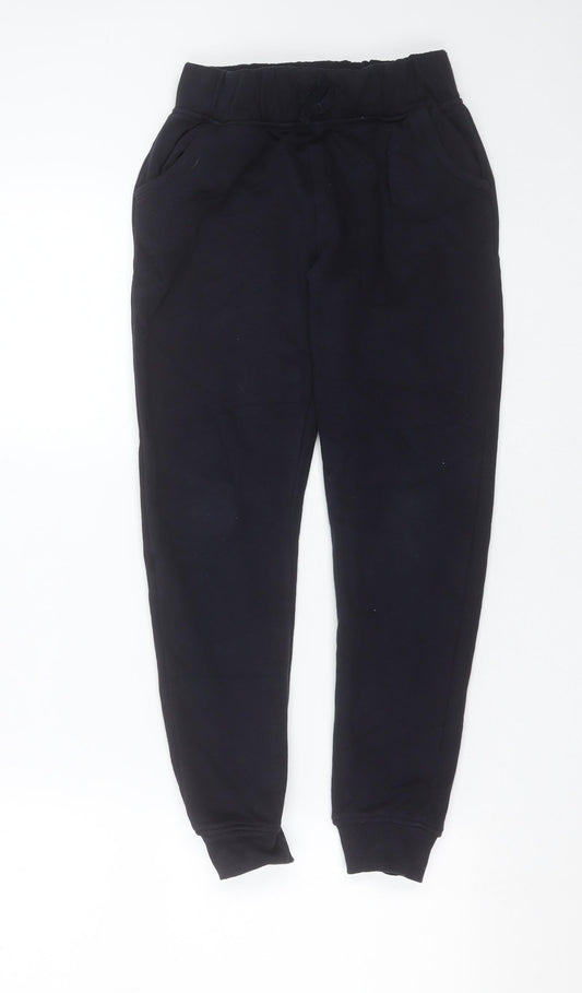 TU Girls Blue  Cotton Jogger Trousers Size 9 Months  Regular