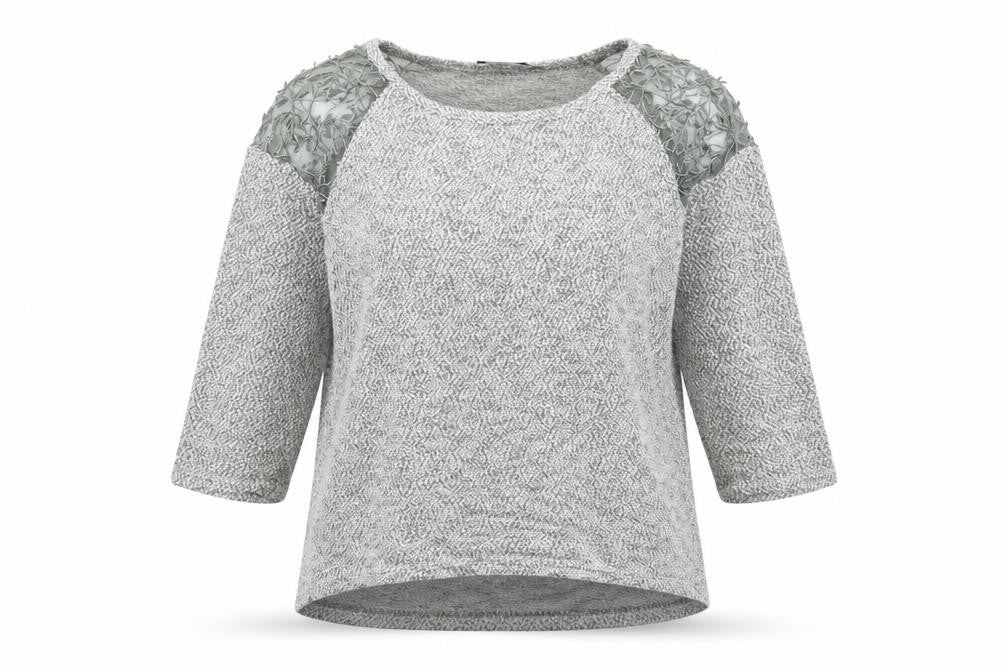 George Womens Green Round Neck  Polyester Pullover Jumper Size 8   - Embroidered detail