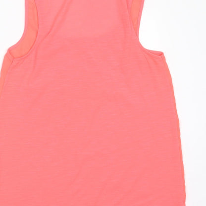 River Island Womens Pink  Polyester Basic Tank Size 10 Round Neck