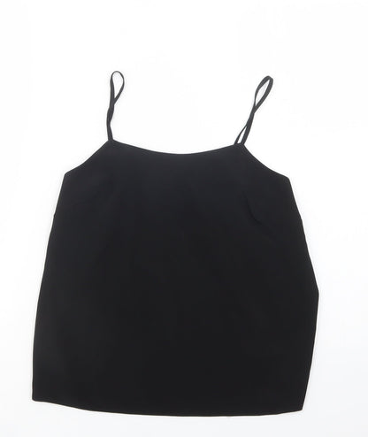 River Island Womens Black  Polyester Camisole Blouse Size 8 Square Neck