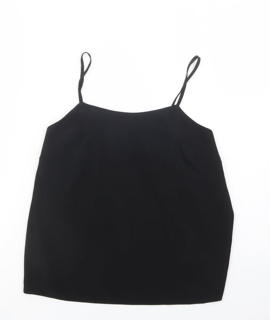 River Island Womens Black  Polyester Camisole Blouse Size 8 Square Neck