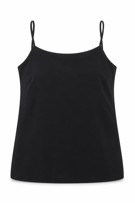 River Island Womens Black  Polyester Camisole Blouse Size 8 Square Neck