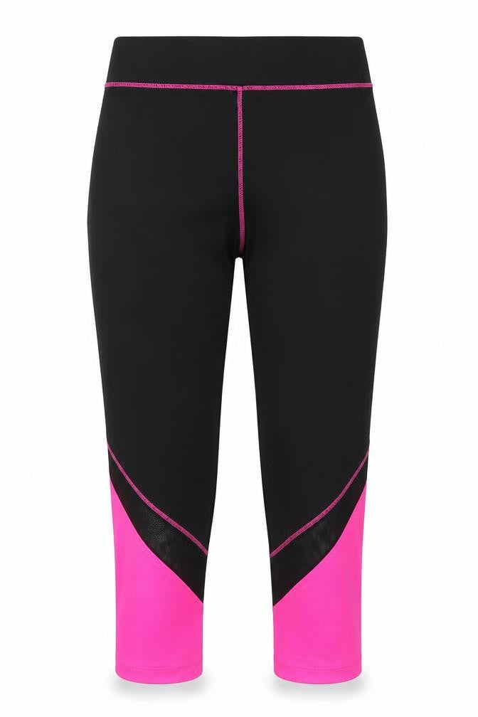 Miss Evie Girls Pink Colourblock Polyester Cropped Trousers Size 13 Years  Regular