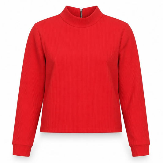 Marks and Spencer Womens Red  Polyester Pullover Sweatshirt Size 12  Pullover