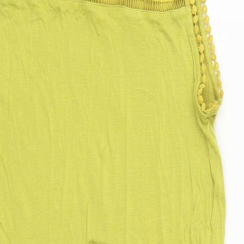 H&M Womens Green  Viscose Tank Dress  Size M  Round Neck Pullover