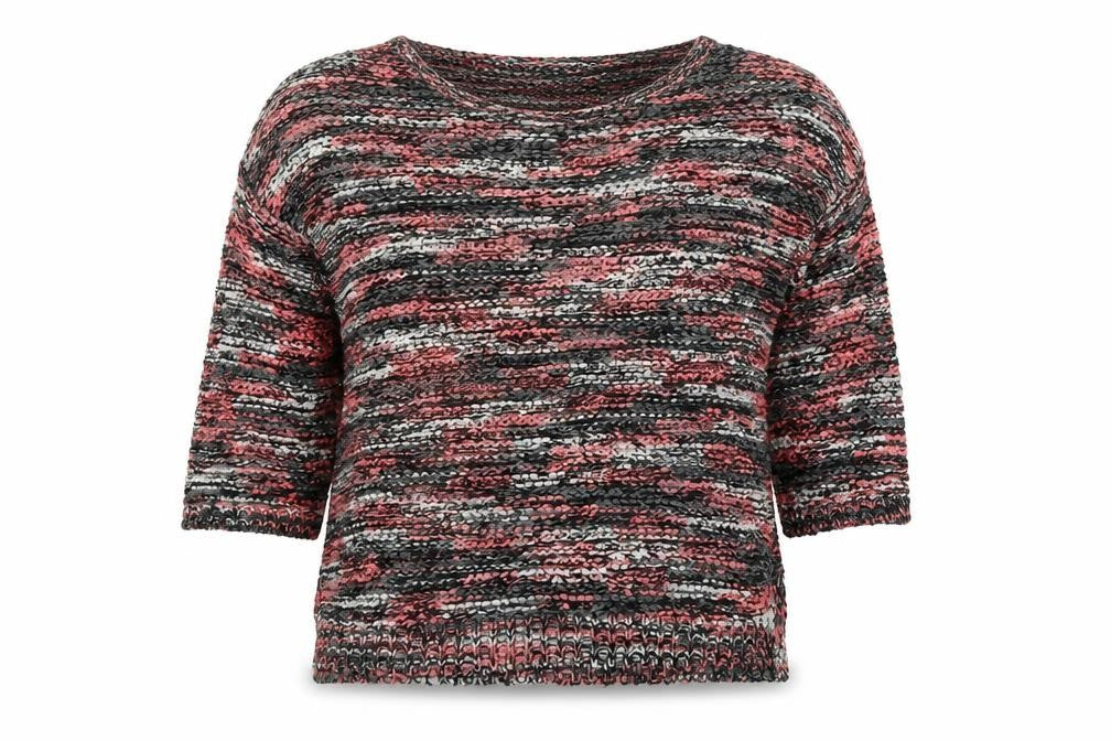 Papaya Womens Pink Round Neck  Acrylic Pullover Jumper Size L