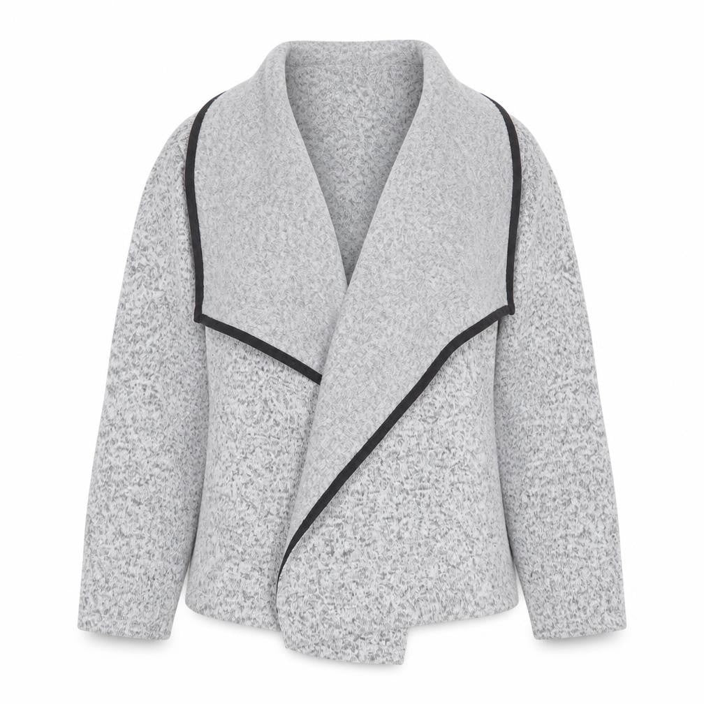 Papaya Womens Grey Collared  Polyester Cardigan Jumper Size 12