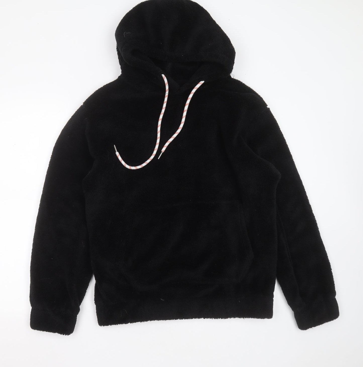 Kivenst Womens Black  Polyester Pullover Hoodie Size M