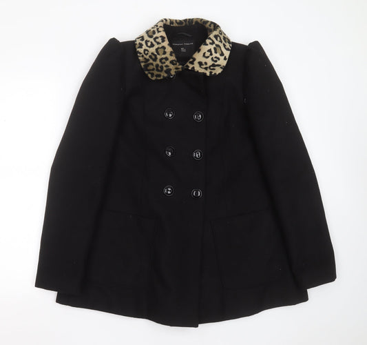 Dorothy Perkins Womens Black   Jacket  Size 10  Button