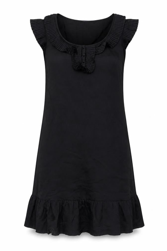 Monsoon Womens Black  Polyester Shift  Size 10  Round Neck