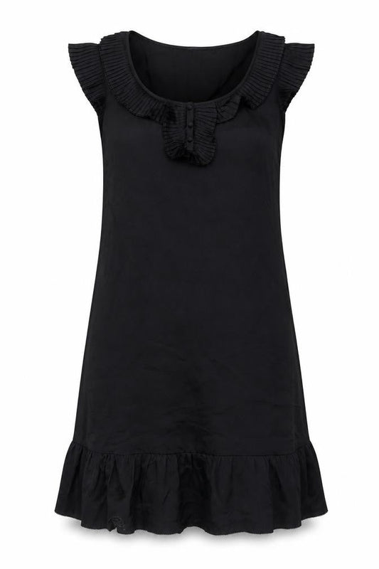 Monsoon Womens Black  Polyester Shift  Size 10  Round Neck