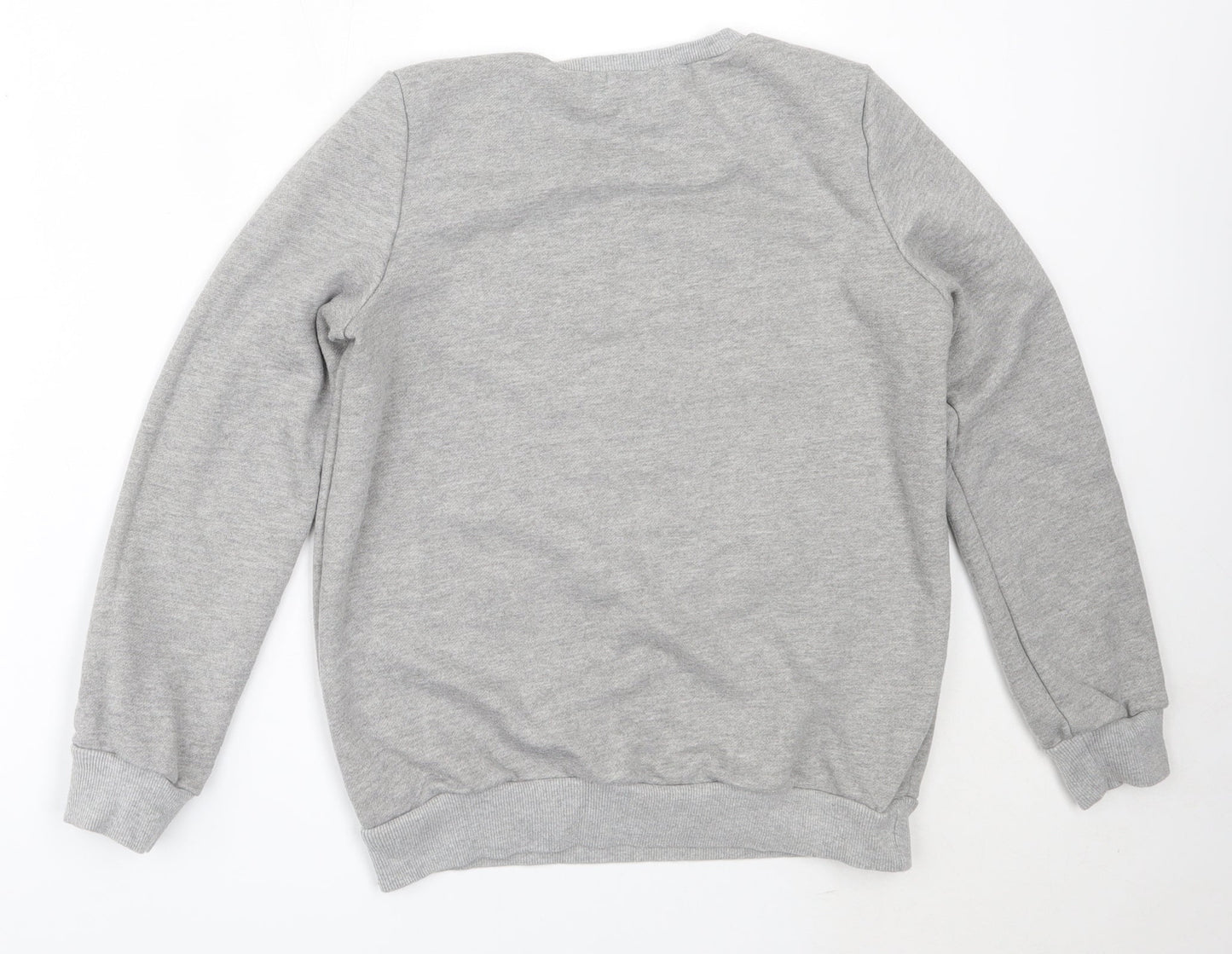 Jubylee Womens Grey  Cotton Pullover Sweatshirt Size S