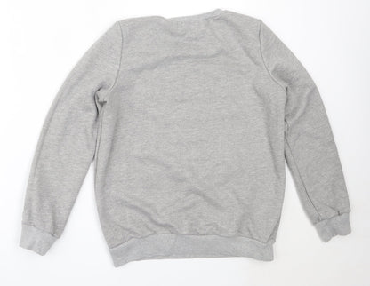 Preloved Jubylee Womens Grey  Cotton Pullover Sweatshirt Size S - Back