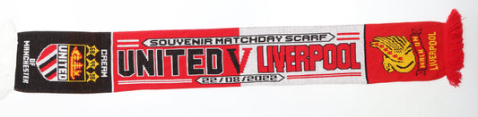 Preworn Mens Red  Acrylic Scarf  One Size   - liverpool manchester united