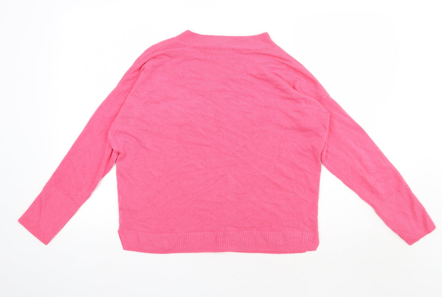 F&F Womens Pink  Acrylic Pullover Sweatshirt Size 12  Pullover